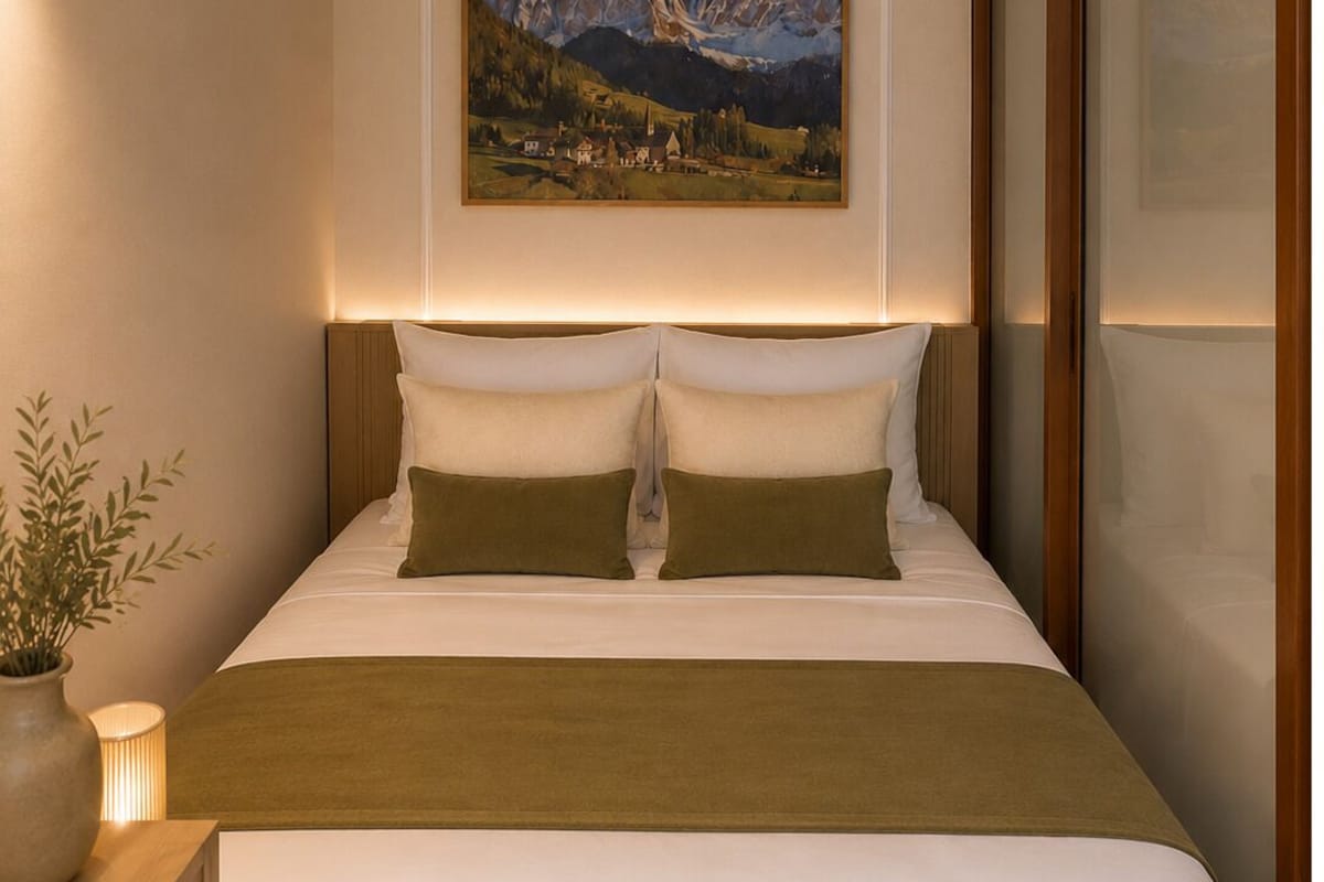 Escritorio, wifi gratis, ropa de cama