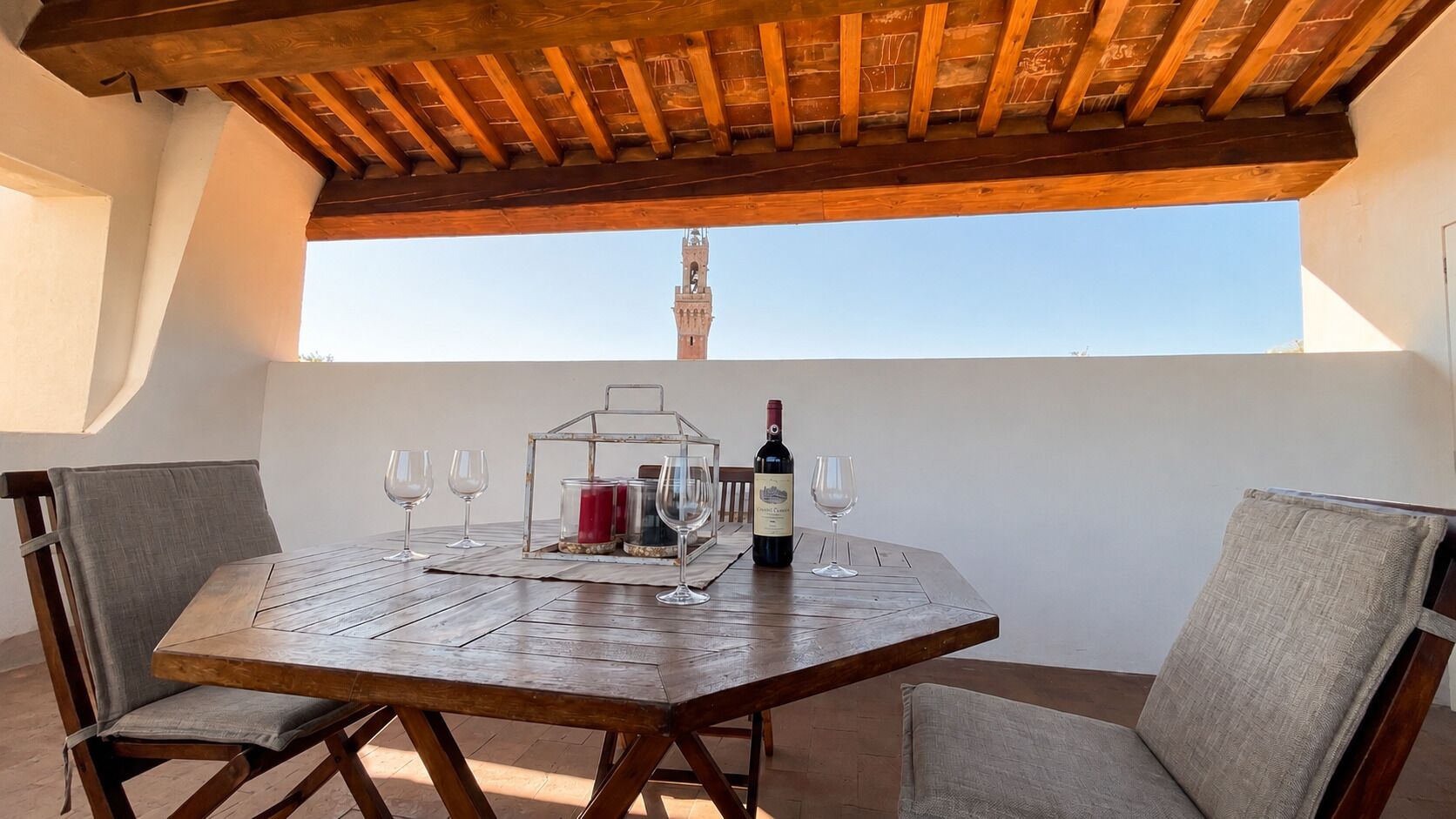Superior Penthouse, City View | Outdoor dining