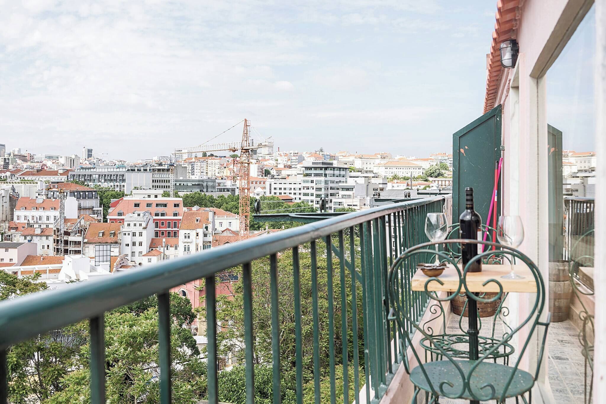Apartamento, 2 quartos, sacada, vista para o jardim | Sacada