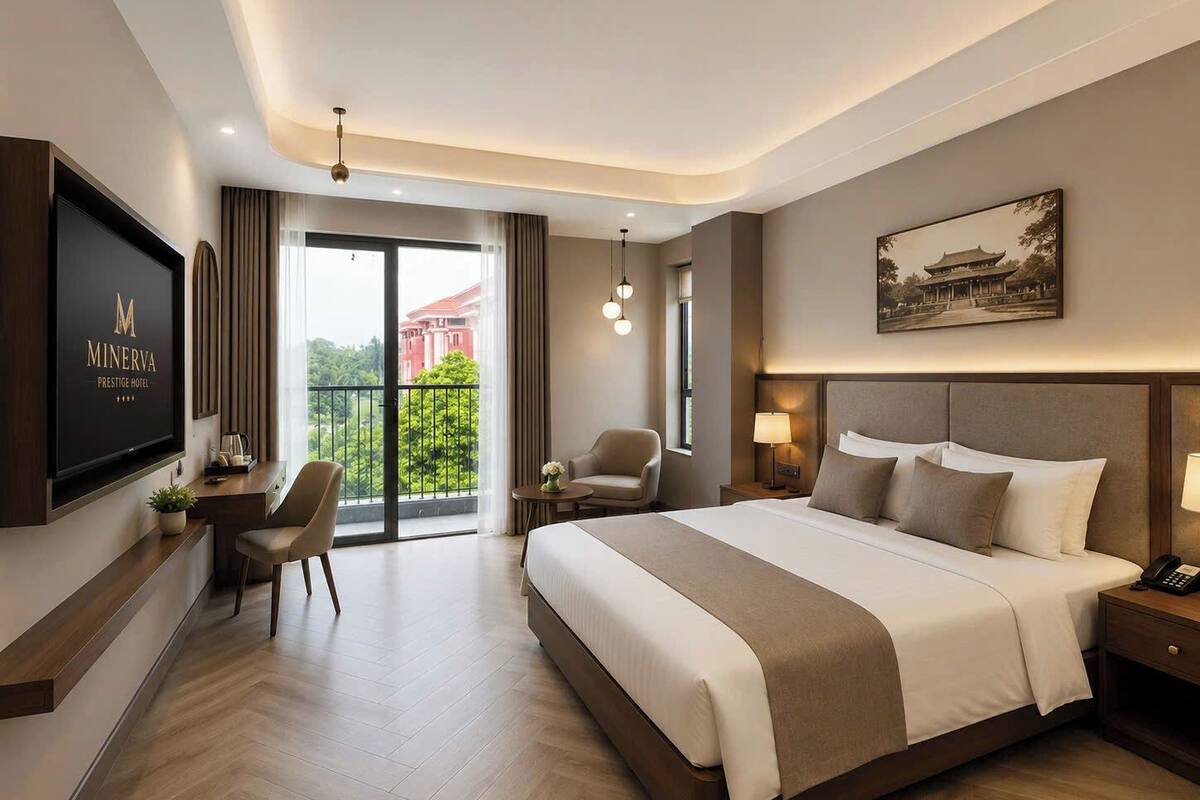 Suíte júnior, vista para a cidade | Roupas de cama premium, frigobar, cofres nos quartos