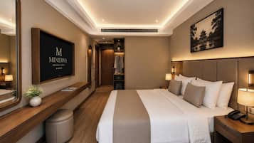 Superior-Doppelzimmer | Hochwertige Bettwaren, Minibar, Zimmersafe, schallisolierte Zimmer