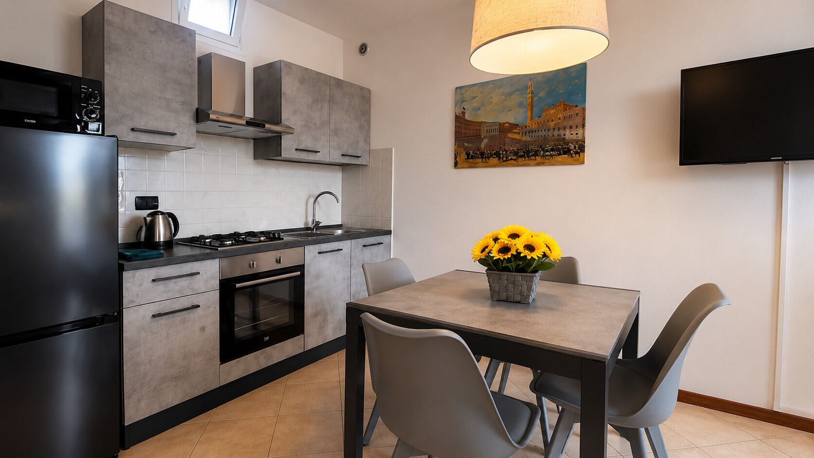 Comfort Studio, Hill View | Private kitchen | Fridge, microwave, oven, stovetop