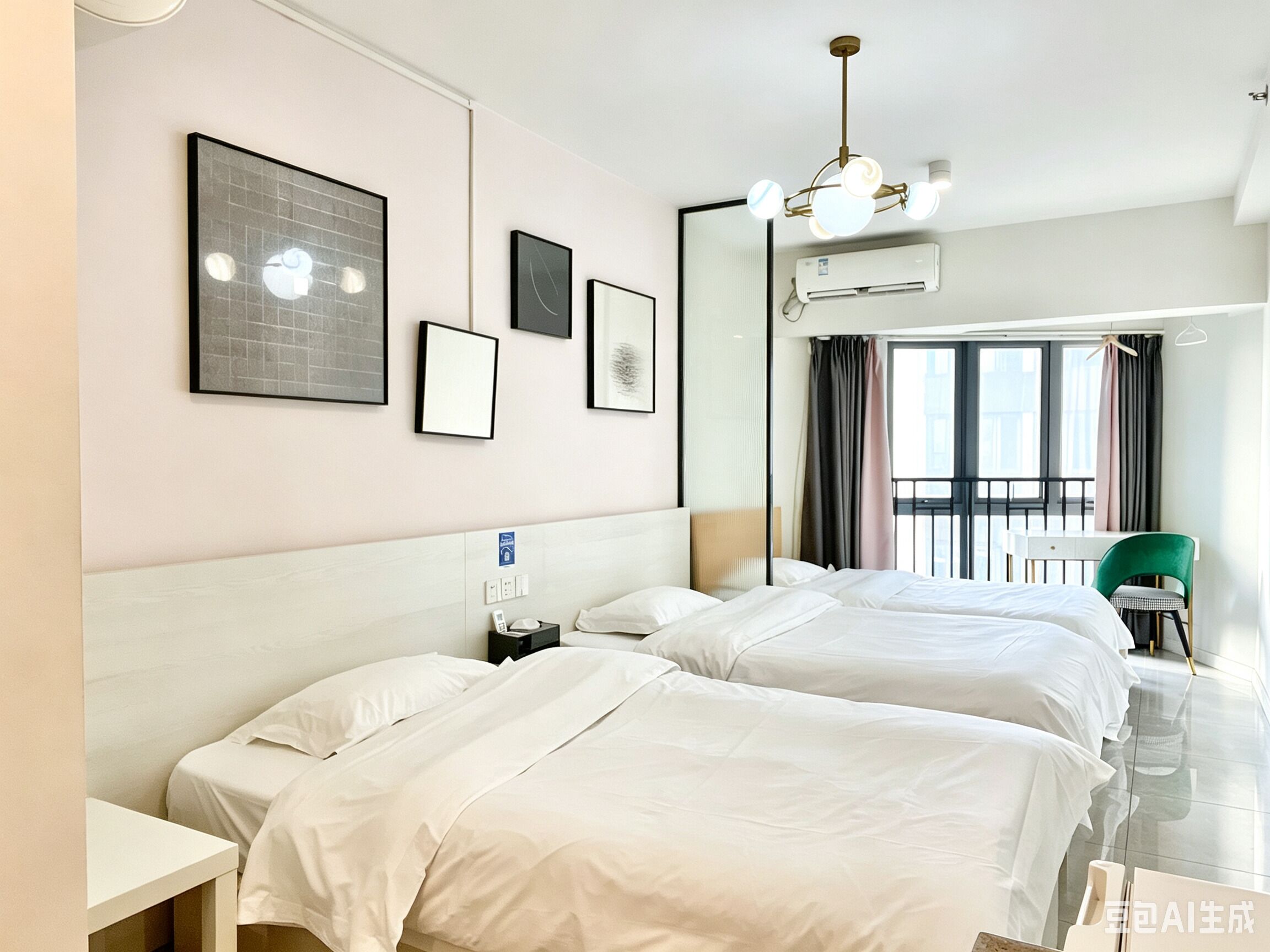 Kondominium Bisnis, Beberapa Tempat Tidur, Bebas Asap Rokok, dapur kecil | Pemandangan dari kamar
