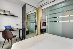 Apartment, 1 Bedroom, Balcony, City View | Desk, laptop workspace, iron/ironing board, free WiFi - Cairen by Kozystay - Dago (Bandung)