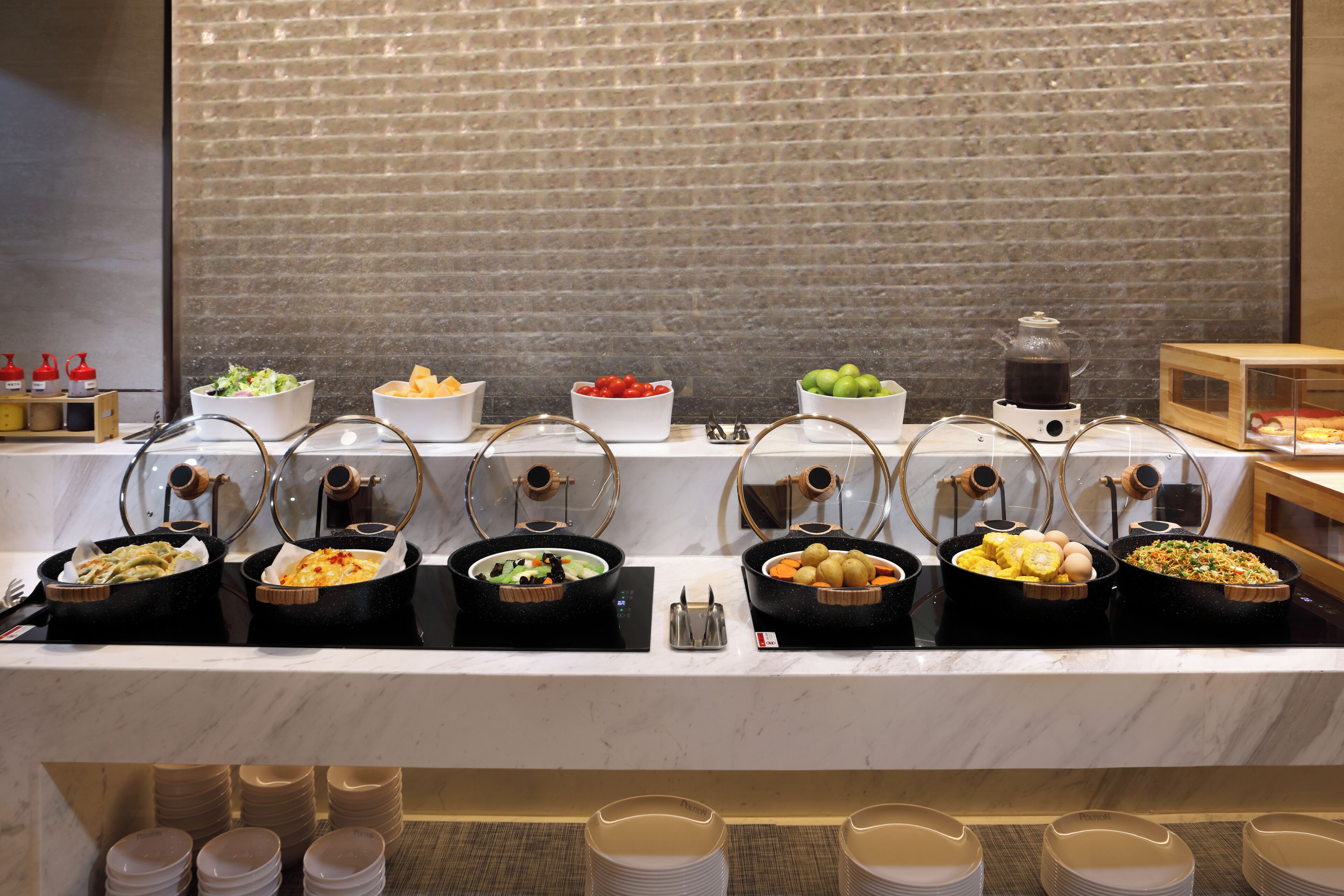 Daily self-service breakfast for a fee