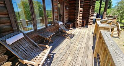 Luxury Montana-Style Log Estate with Private Vineyard & Spa Near Purcellville, VA