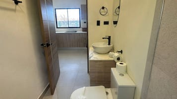 Ferienhaus, 1 Schlafzimmer, Gartenblick | Badezimmer