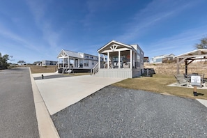 Exterior - Stylish Tiny Home with Fire Pit & Stargazing Deck Near Fredericksburg, TX (Fredericksburg)