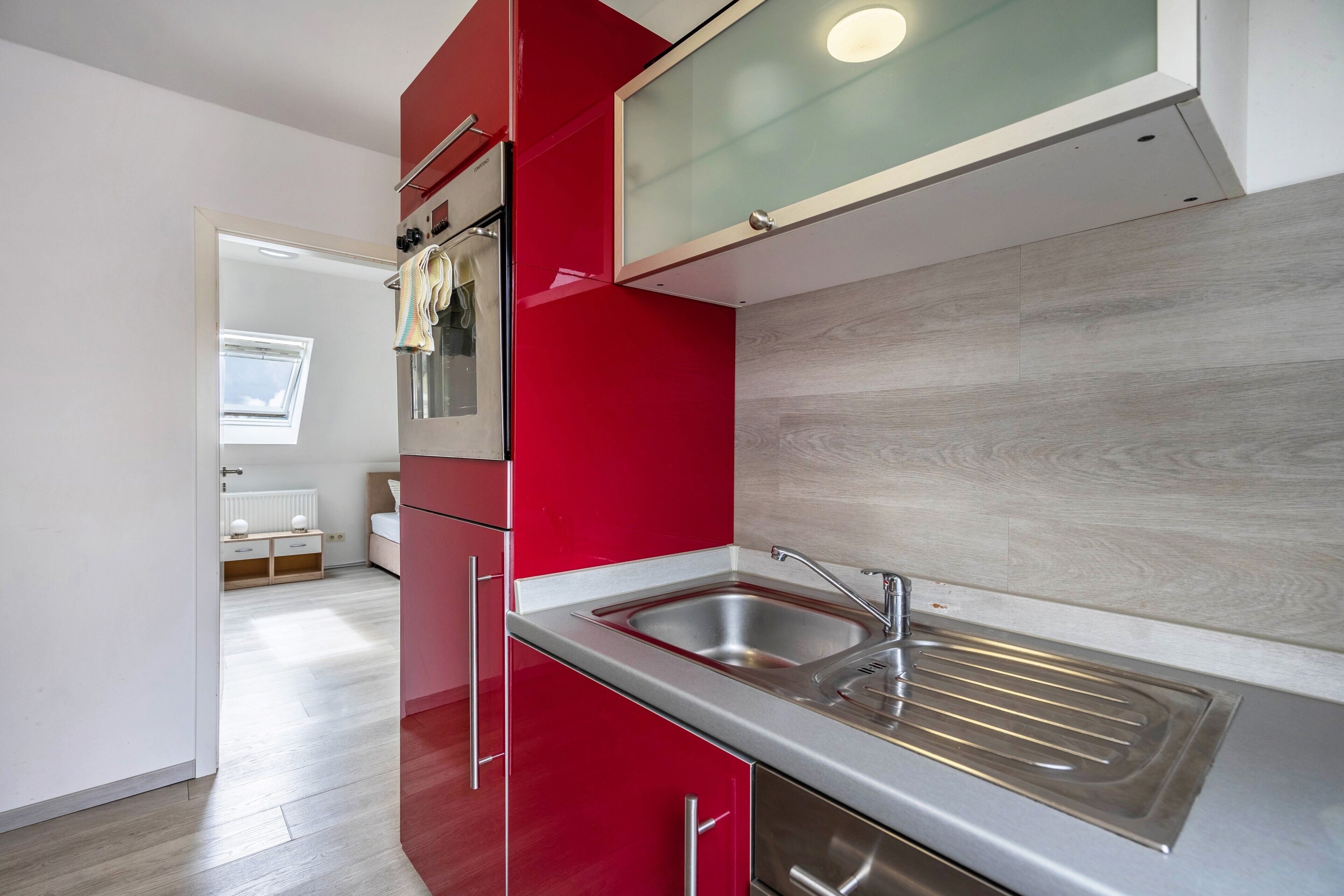Refrigerador, microondas, horno, placa de cocina
