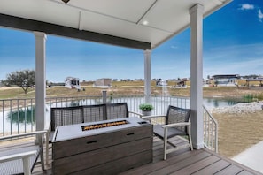 Terrace/patio - Contemporary Tiny Home Escape with Resort Amenities Near Fredericksburg, TX (Fredericksburg)