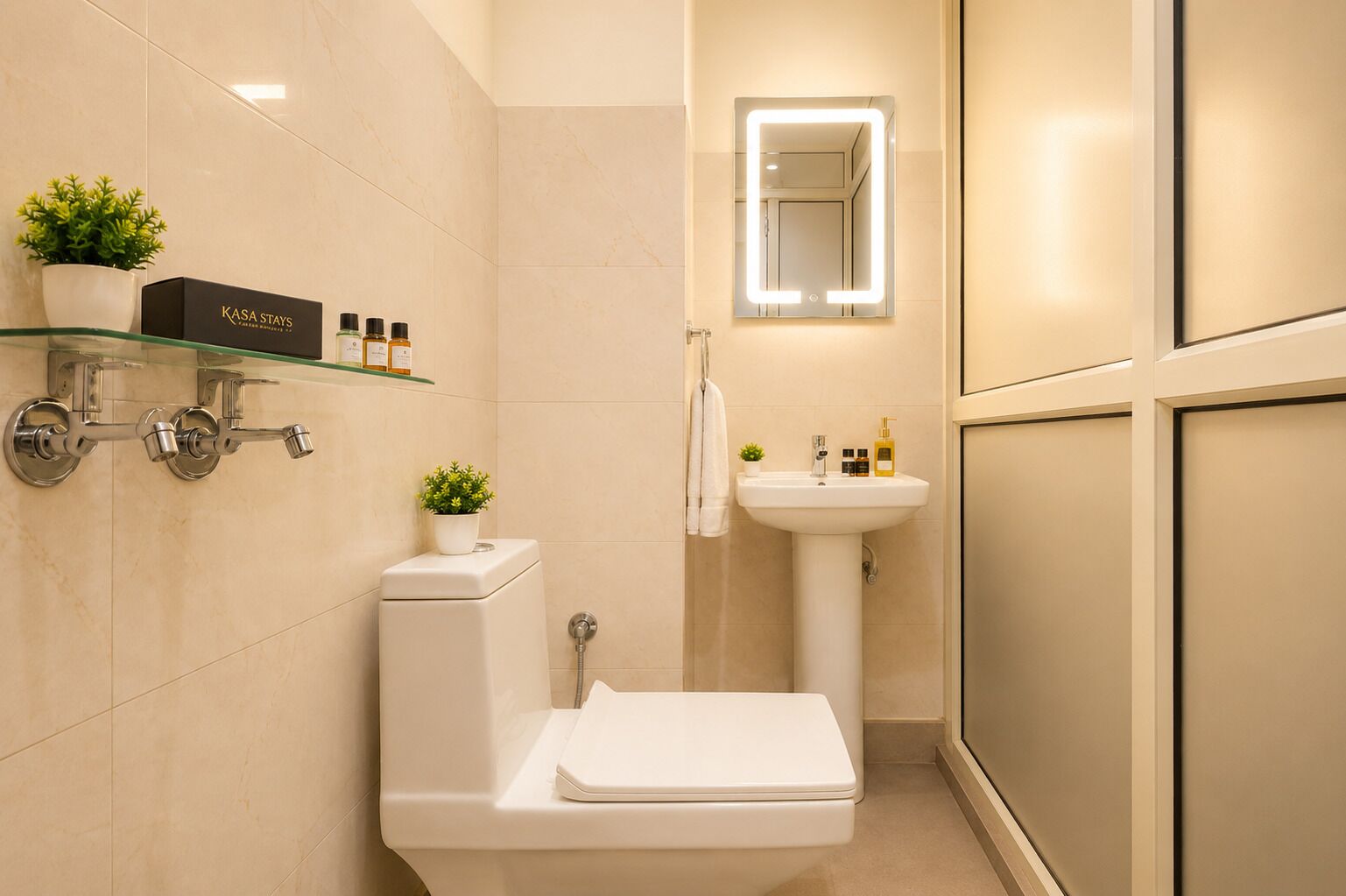 Habitación Deluxe doble, vistas a la ciudad | Baño | Ducha, artículos de higiene personal gratuitos, toallas y jabón