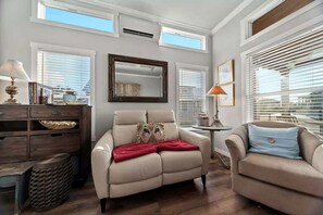 Living area - Cozy Tiny Home Retreat with Pool and Resort Access Near Fredericksburg, TX (Fredericksburg)