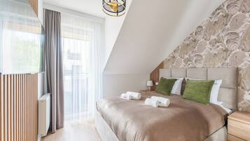 Penthouse Premium, 2 chambres | Literie de qualité supérieure