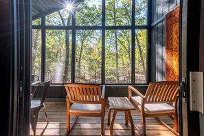 Interior - Modern Forest Cabin with Hot Tub, Screened Porch & Resort Access Near Hedgesville, WV (Hedgesville)