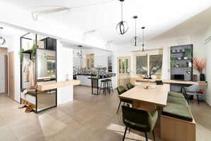 Dining - Ria Oasis Residence, Luxury 3-Bedroom Apartment with Private Pool (Agios Nikolaos)
