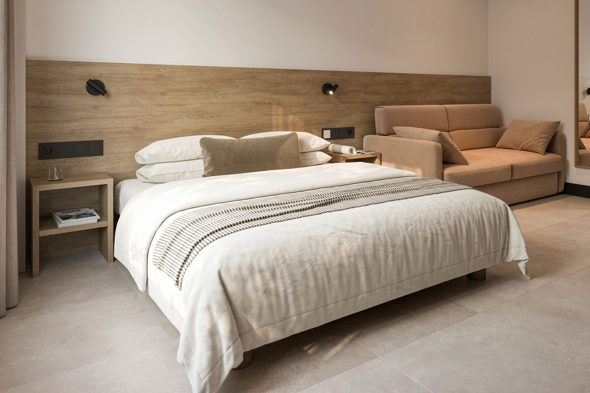 Original Studio with Kitchen - 4 Person | Escritorio, espacio para trabajar con laptop y cunas gratuitas 