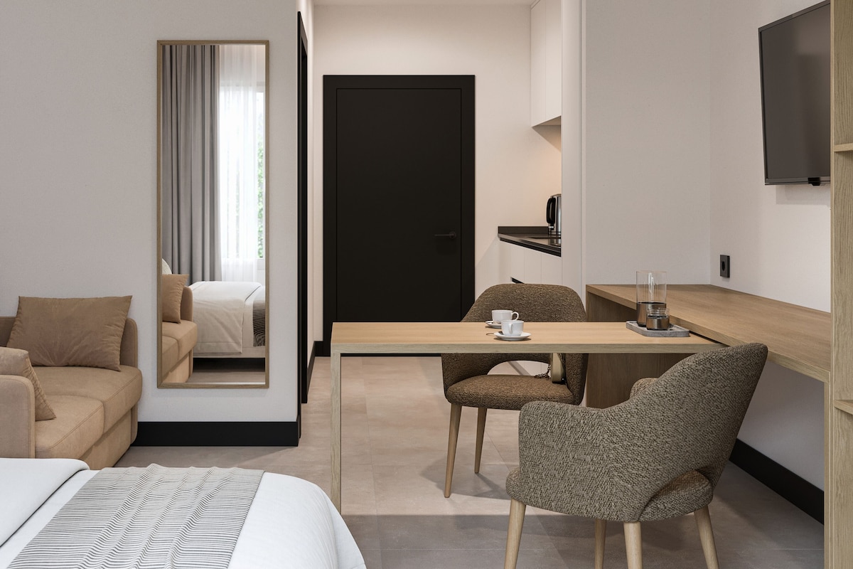 Original Studio with Kitchen - 4 Person | 책상, 노트북 작업 공간, 무료 유아용 침대, 무료 WiFi