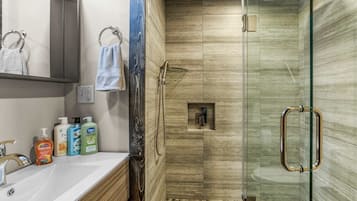 Hair dryer, towels