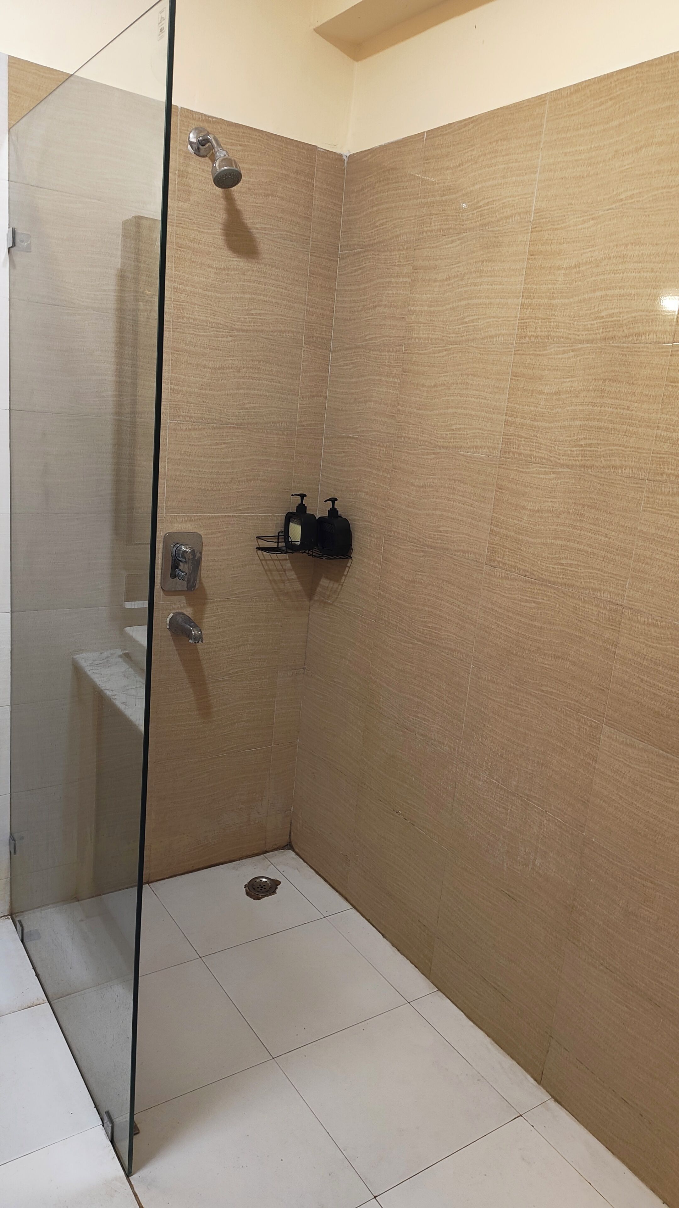 Shower, towels, soap
