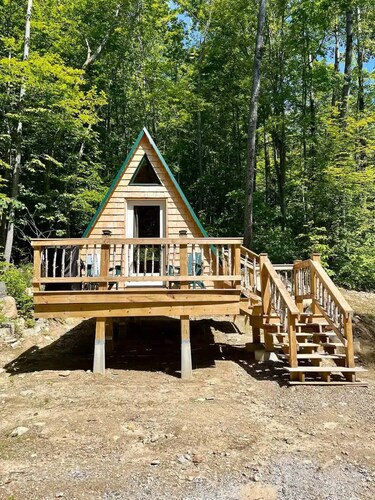 White Mountains Forest A-Frame | Stars + Firepit
