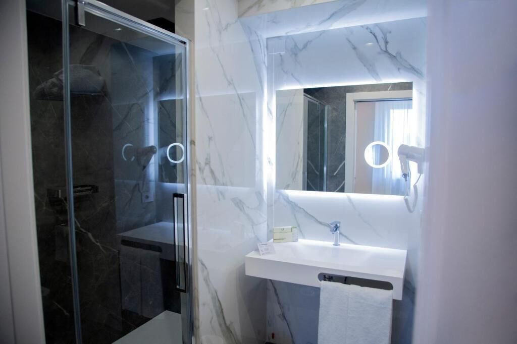 Standard Double Room, Balcony, Hill View | Bathroom | Shower, hair dryer, slippers, towels