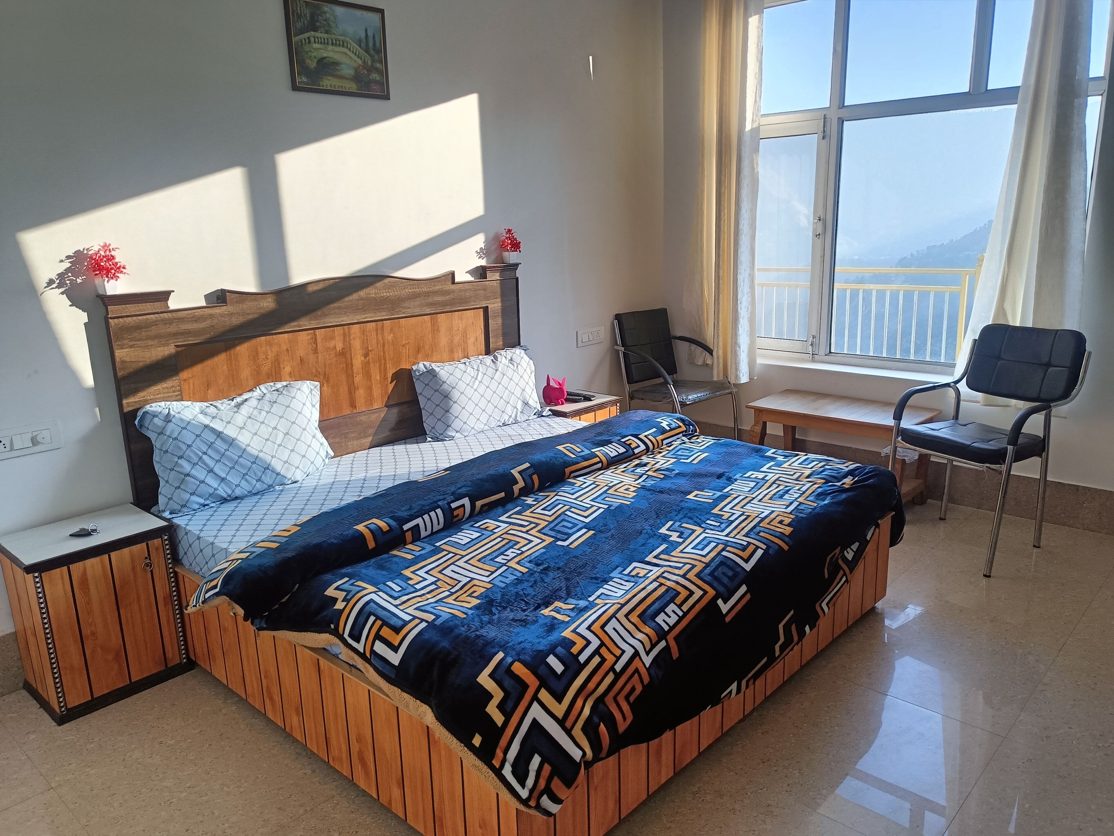Deluxe Double Room, Balcony, Hill View