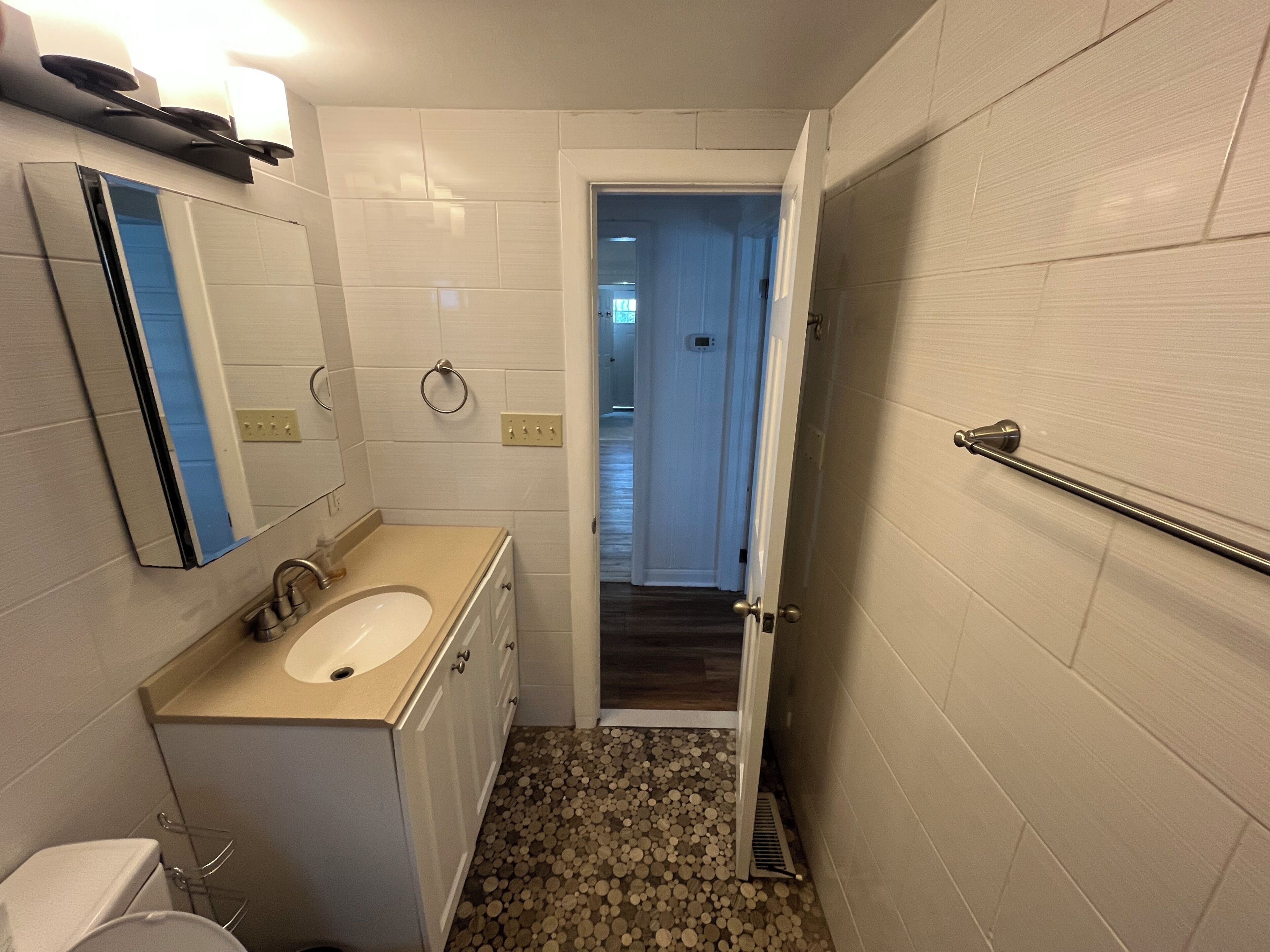 Shower, hair dryer