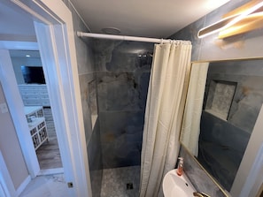 Shower, hair dryer