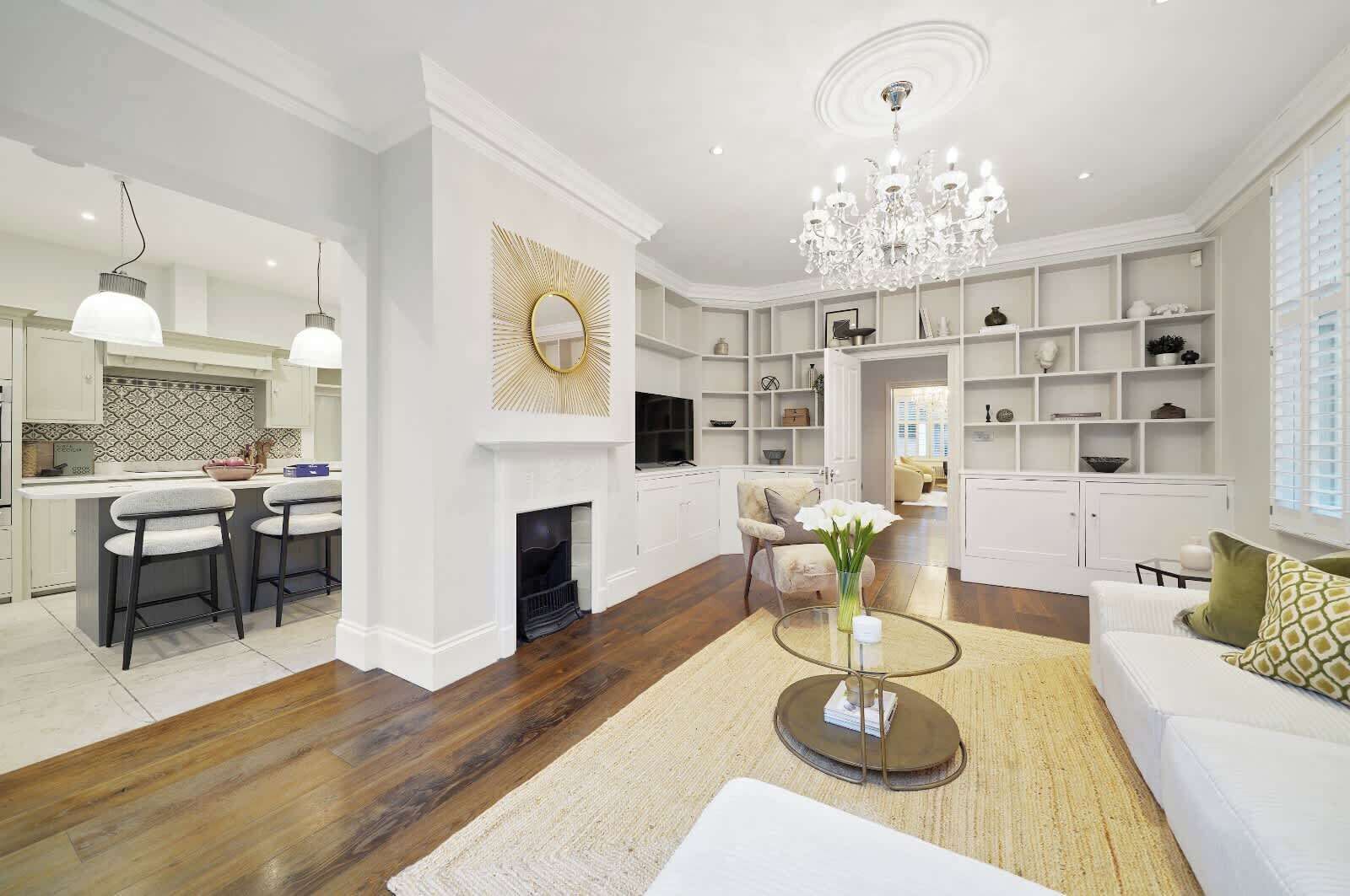 TV, fireplace, offices