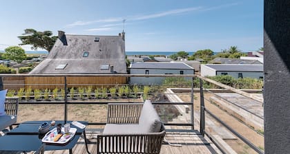 Villa Ty Killy Exceptional Sea View 1-Min Walk to Beach 6–8 Guests