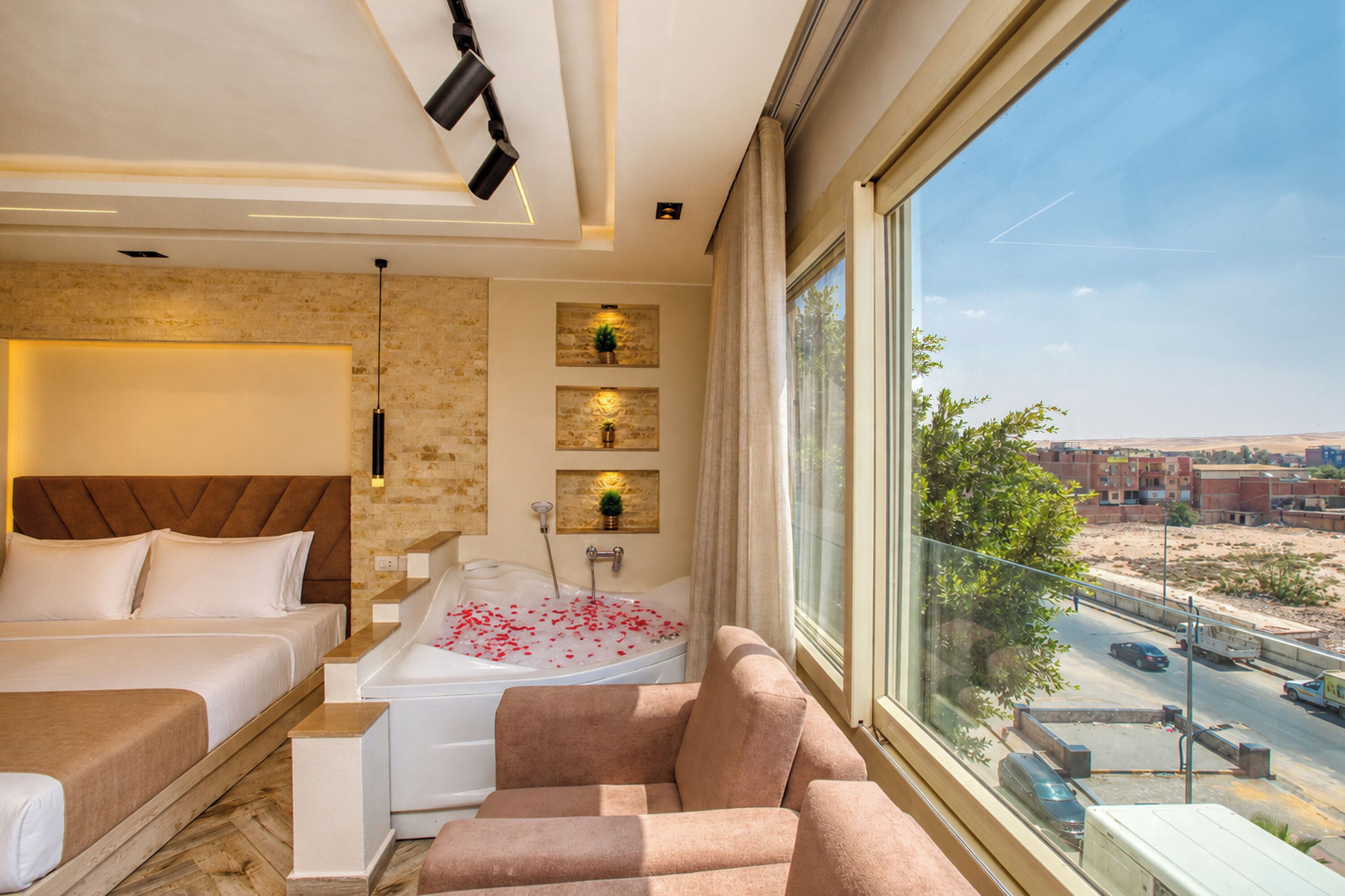 Luxury Double Room, Hot Tub, Mountain View | Private spa tub