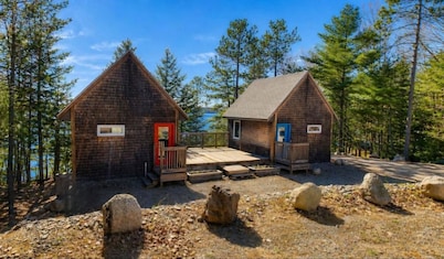 Round Lake Cabin. Escape to lake life close to amenities and attractions.