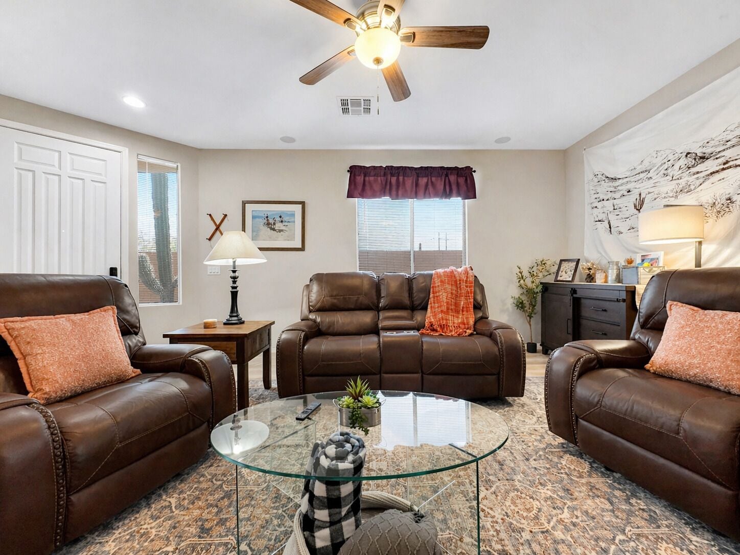 House, Multiple Beds, Pool View (Hacienda La Noria Gold Canyon) | Living area