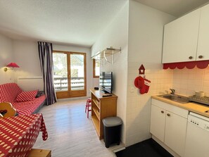 Living area - Risoul • T2 4 pers • Piscine et sauna • proche pistes (Risoul)
