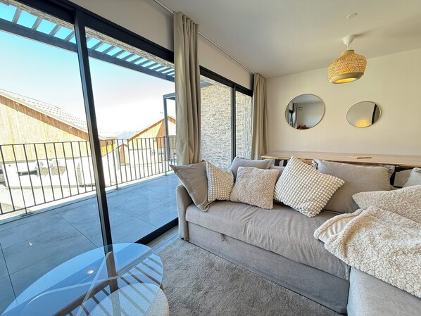 Living area - Chalet Neuf & Cosy - 300 m des Pistes - Risoul (Risoul)