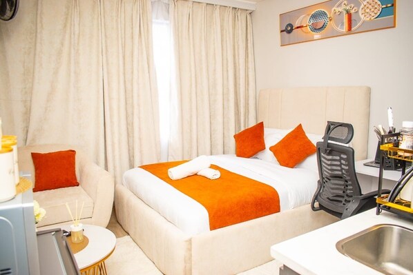 Room - Cozy Studio Aptm Syokimau near JKIA, SGR and 67 Airport Hotel with Gym and Pool (Nairobi)