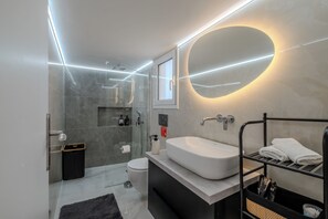 Bathroom - Academy Stay Athens | Modern Apartment Near Metro (Athina)