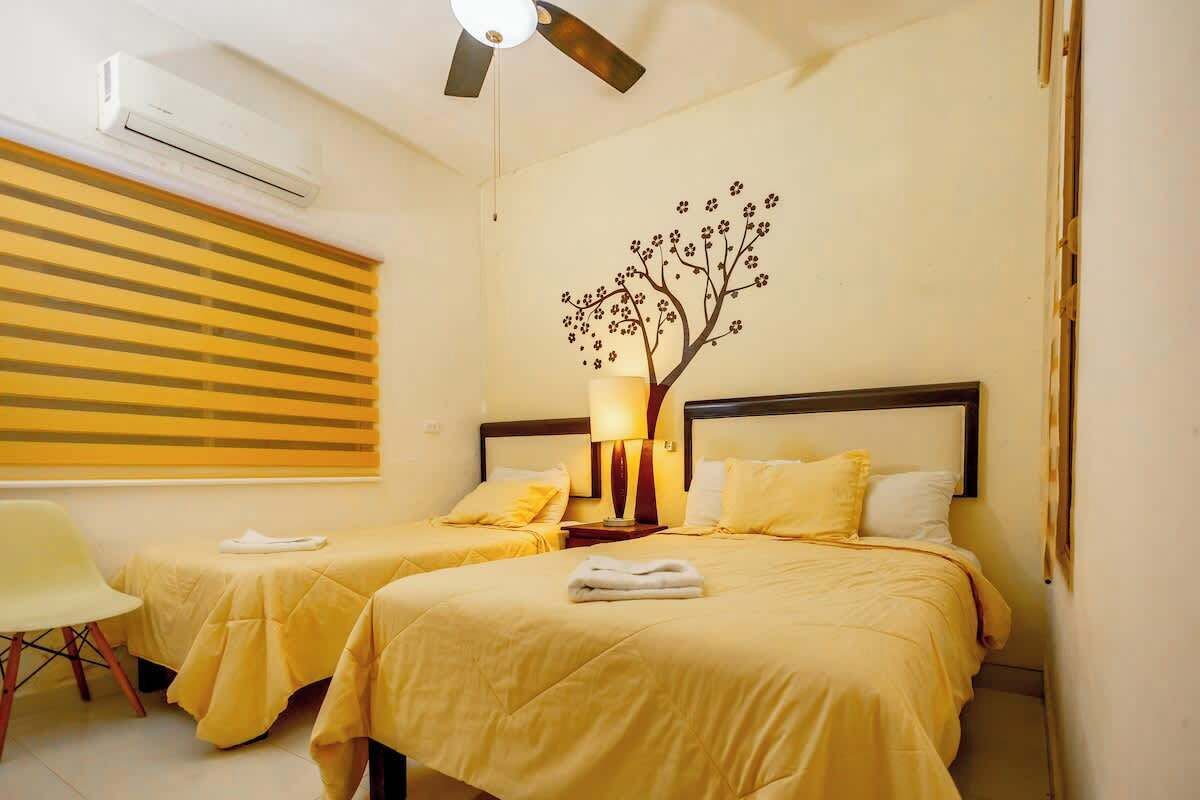 4 bedrooms, desk, iron/ironing board, WiFi