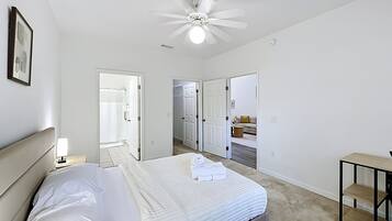 2 bedrooms, iron/ironing board, WiFi, bed sheets