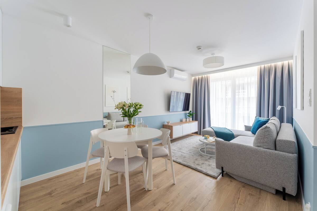Apartamento premium, no piso térreo | Área de estar