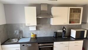 Private kitchen - Holiday Home 'Fewo Silichner' with Wi-Fi (Hermersberg)