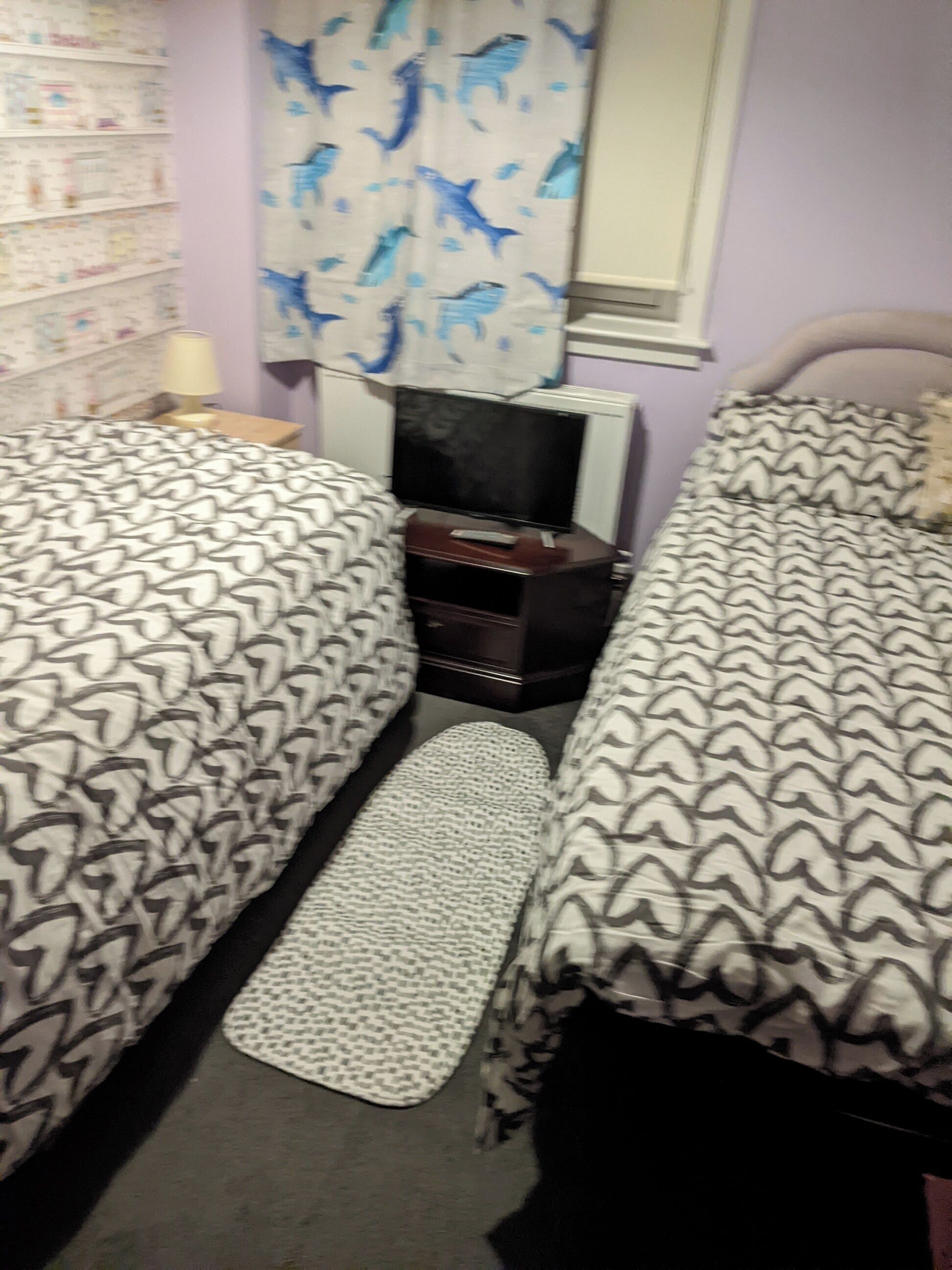 3 bedrooms, iron/ironing board, bed sheets