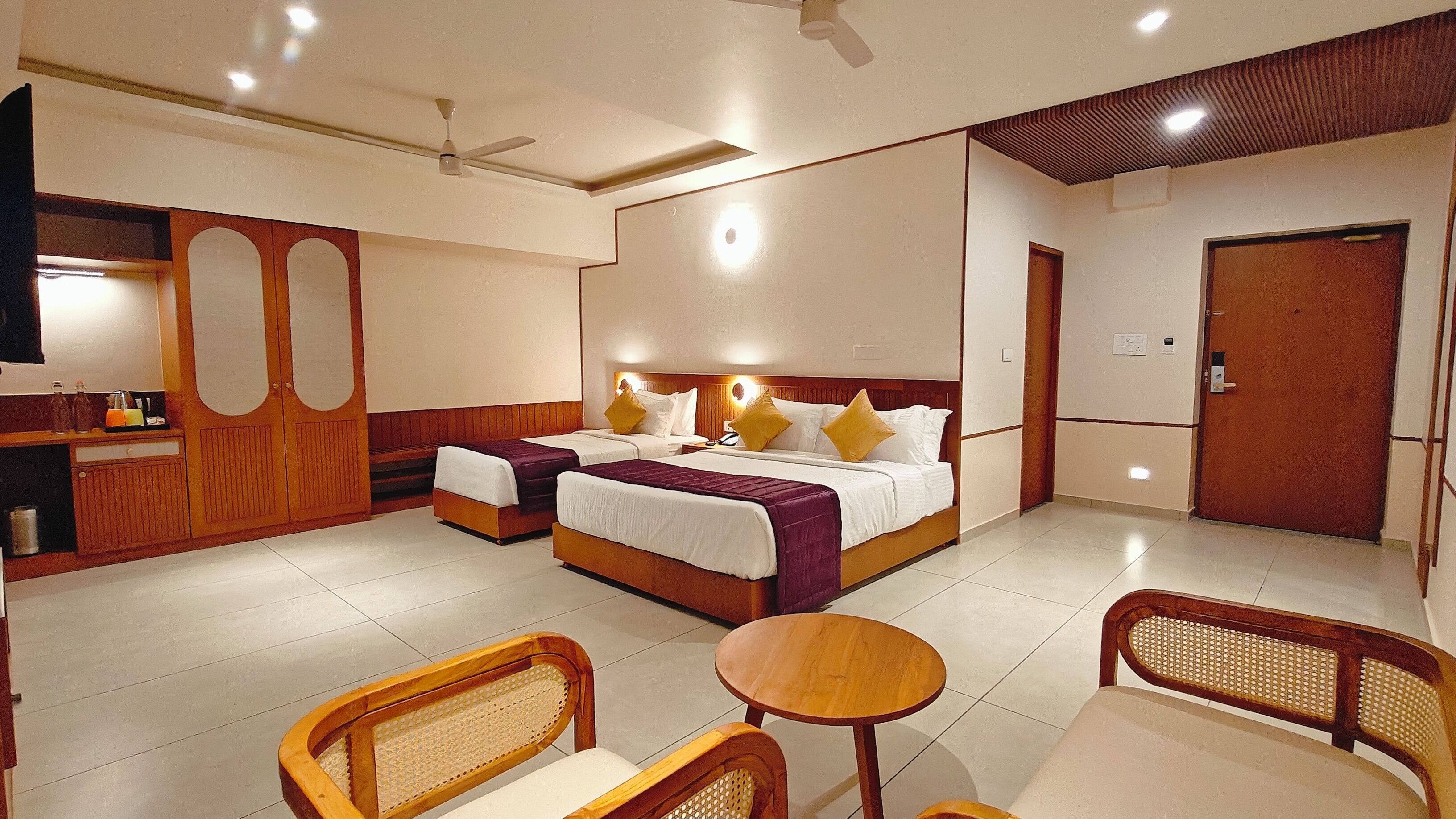 In-room safe, desk, laptop workspace, blackout drapes