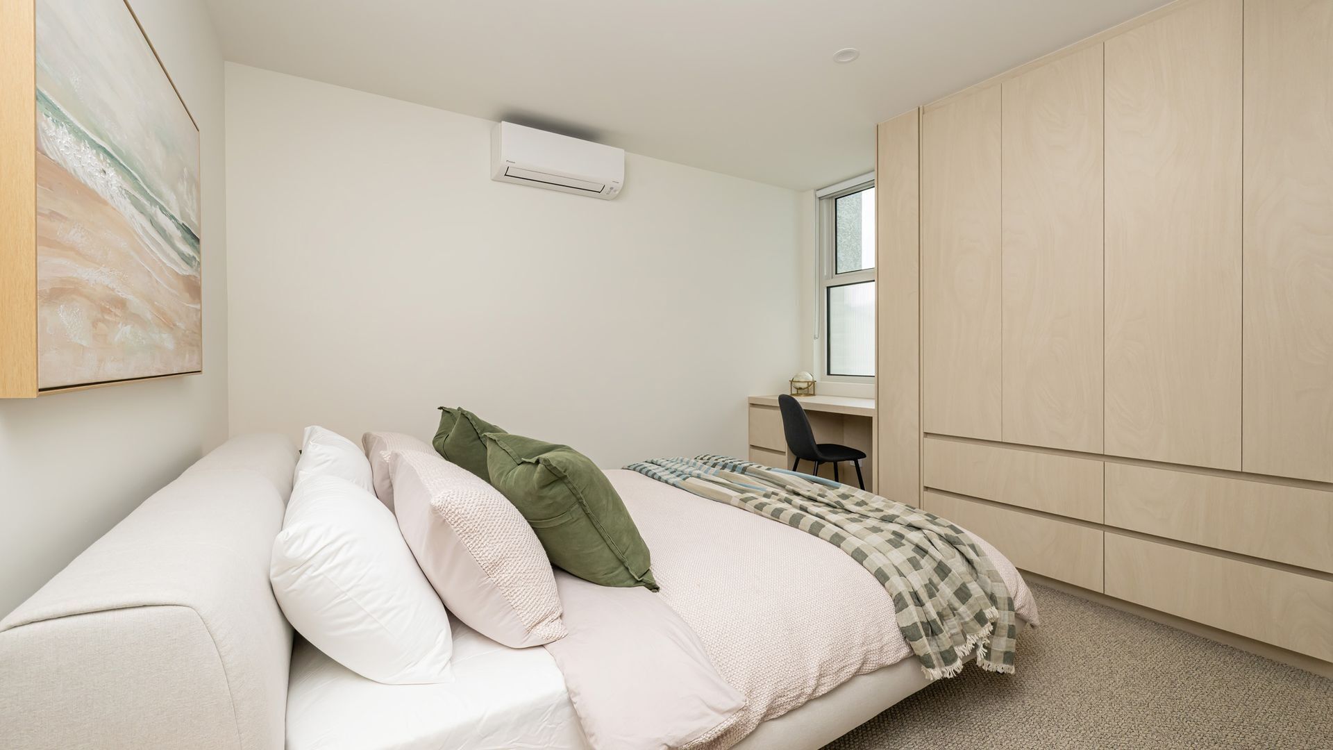 Desk, iron/ironing board, travel crib, WiFi (free)