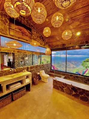 Estudio, 1 habitación, balcón | Baño