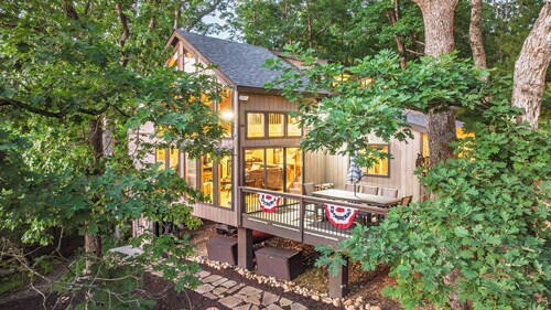 Longhorn Lakeside Chalet (Beach, Hot Tub, Kayaks)
