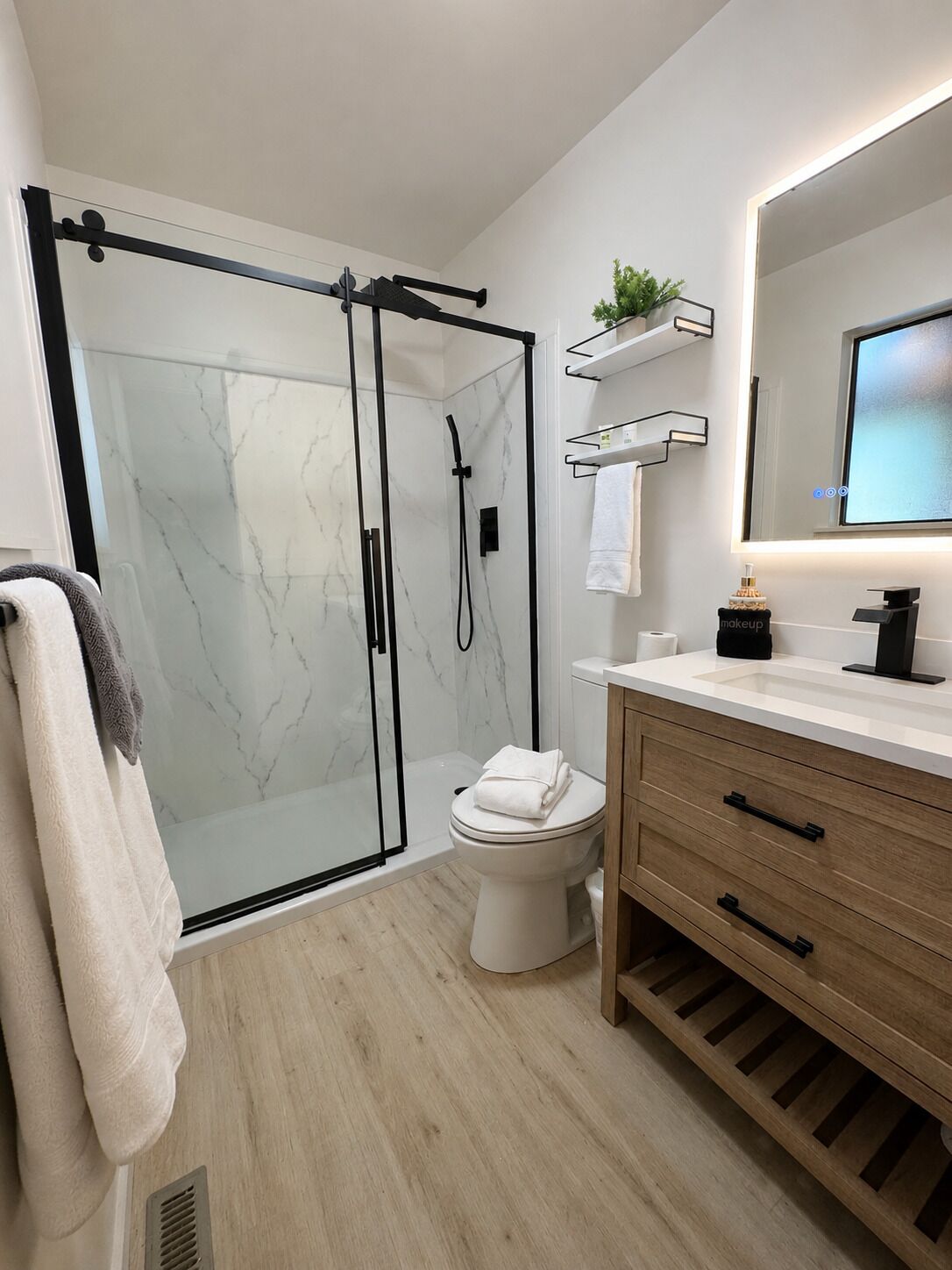 Towels, toilet paper