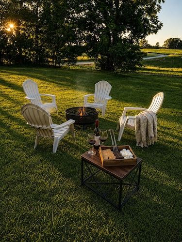 Cozy Tiny Home with Country Sunsets and a Firepit
