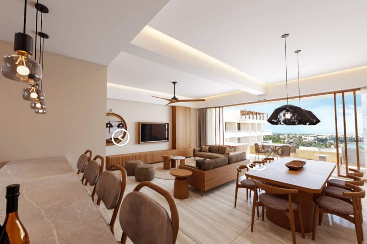Departamento Grand, balcón, vista al océano | Servicio a la habitación