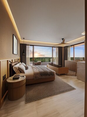 Deluxe Loft, Garden View | Premium bedding, laptop workspace, free WiFi, bed sheets - Inna Resort & Spa (Puerto Morelos)